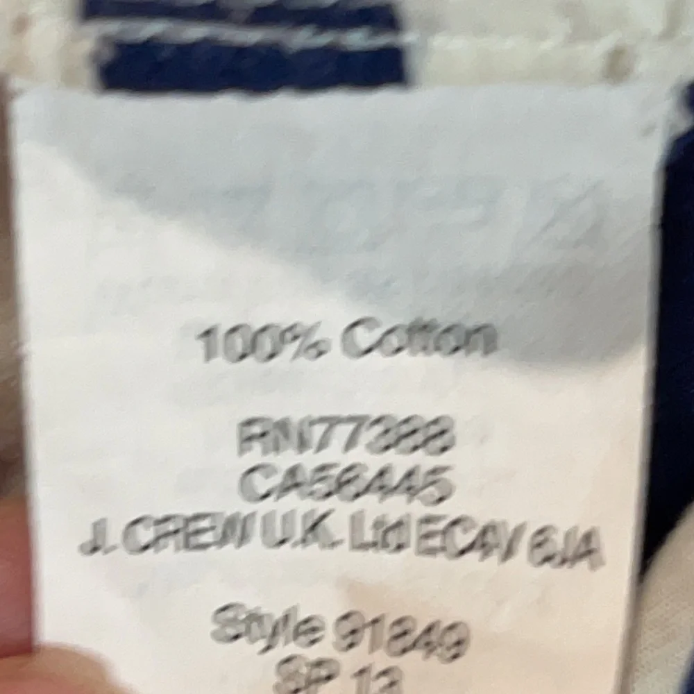 J.Crew Boy Fit Striped Button Down Top - EUC